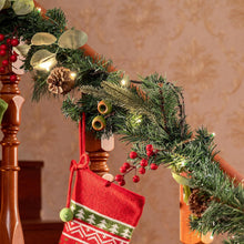 Weihnachtsgirlande mit LED-Lichtern und Timer-Funktion 183cm