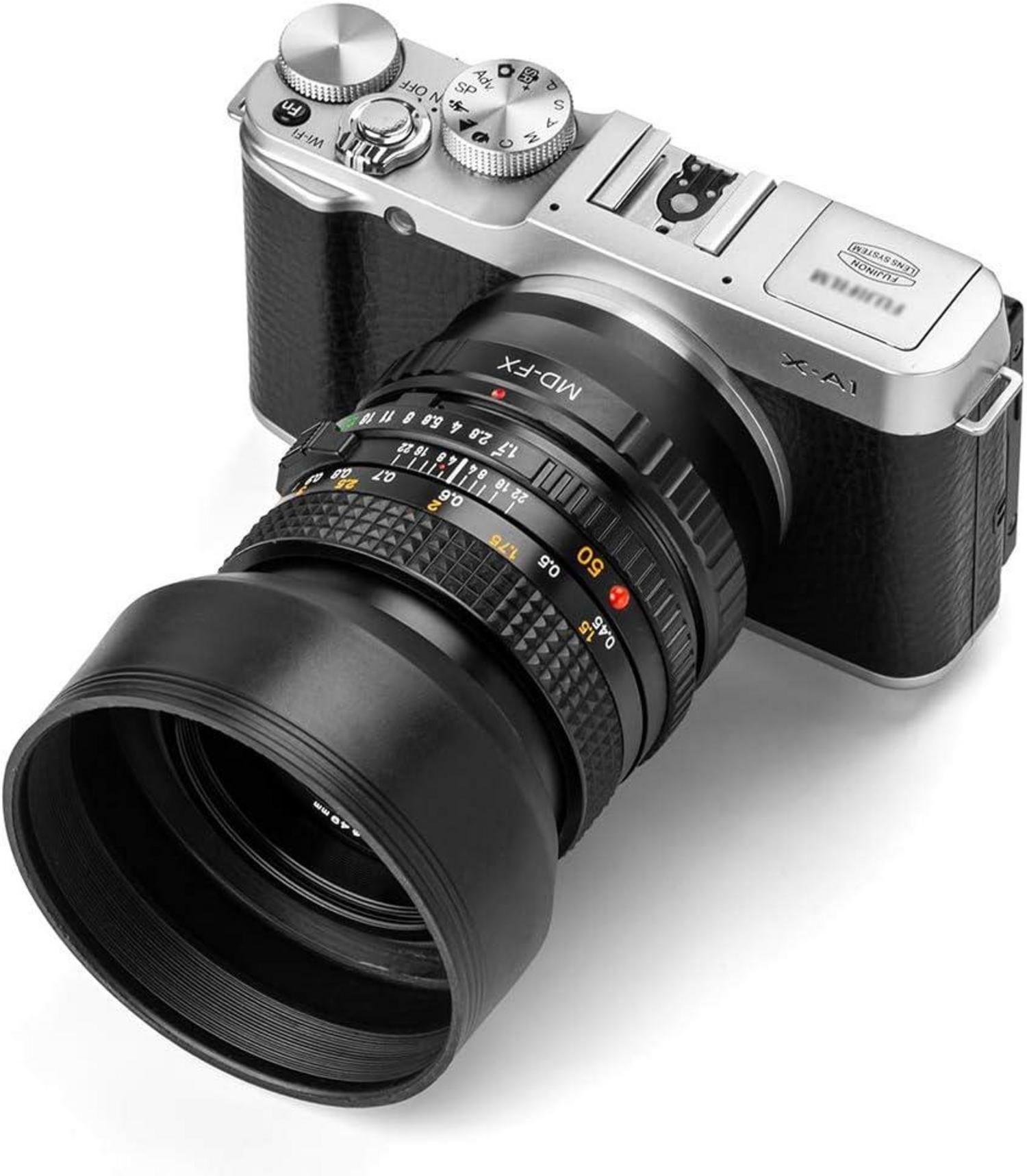 58mm Kamera Gegenlichtblende Set mit Streulichtblende, Sonnenblende, Objektivdeckel