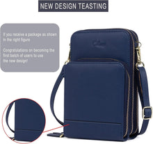 CLUCI Damen Umhängetasche Crossbody Clutch Leder Handytasche