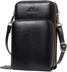 Handytasche Damen Crossbody Clutch Leder Umhängetasche Geldbörse