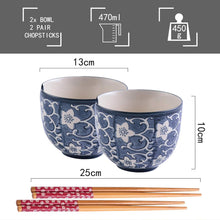 Japanisches Porzellan Tafelservice Set, Blau mit Schalen und