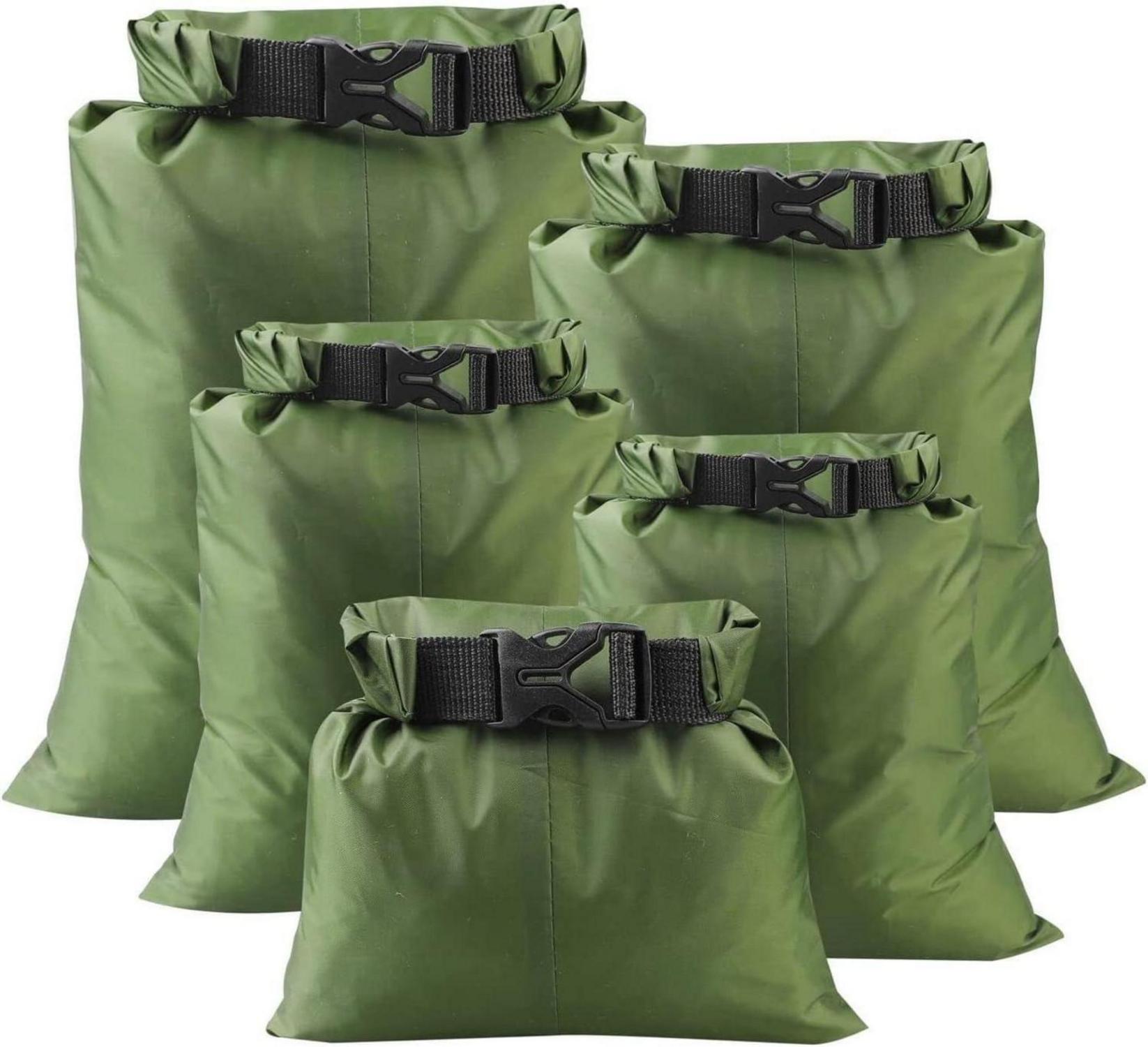 5er Set Wasserdichte Trockentaschen Outdoor Dry Bag 1,5L-6L