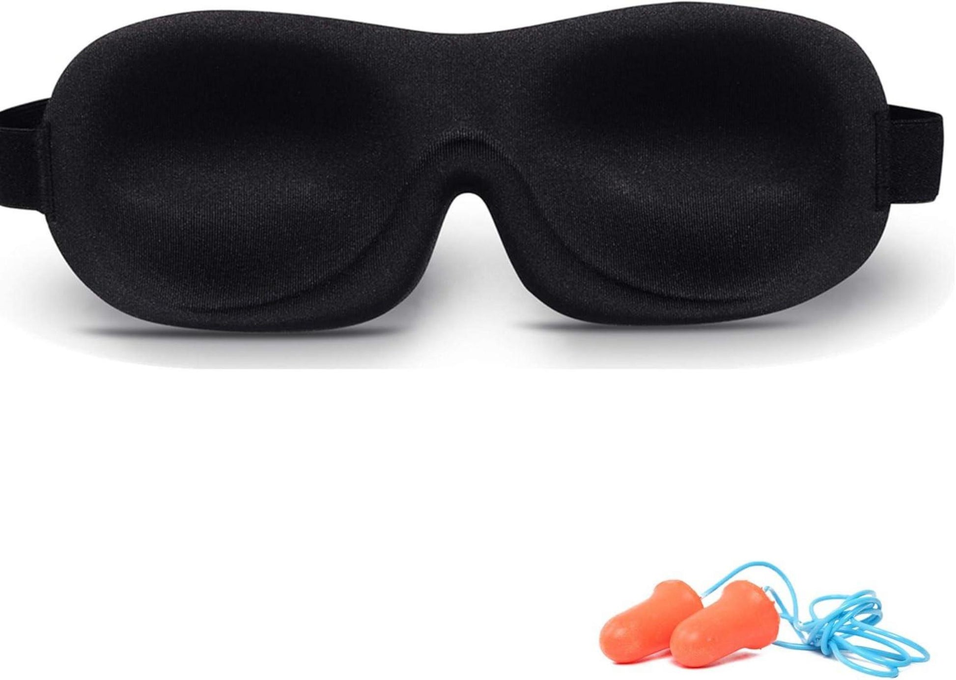 Schlafmaske 3D Memory Foam Augenmaske mit Ohrstöpseln