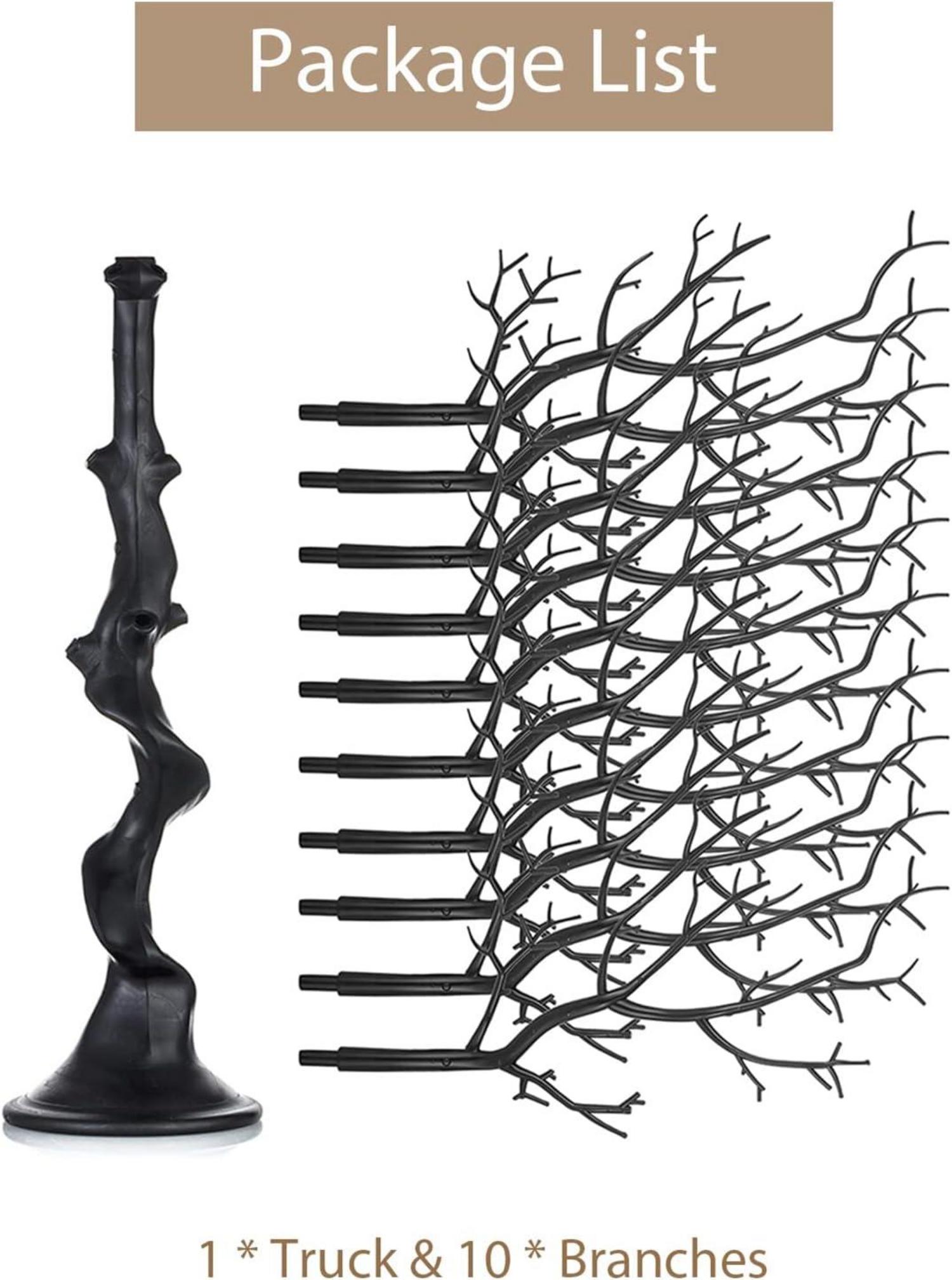 Künstlicher Wunschbaum Weihnachtsbaum Deko Hochzeit Ostern Schwarz 75cm