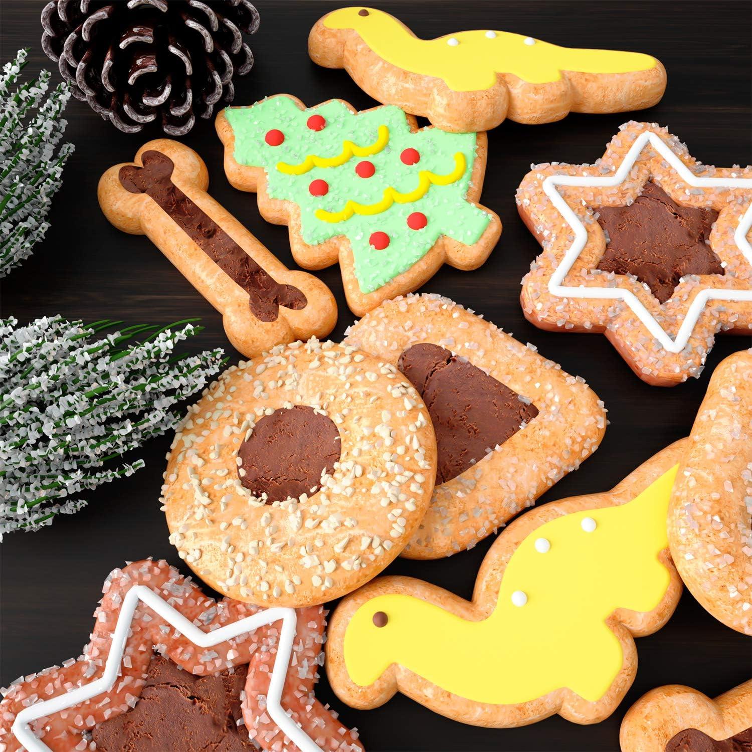 Keksausstecher Set 40-teilig Weihnachten Dino Tier Keks Ausstechform Kinder