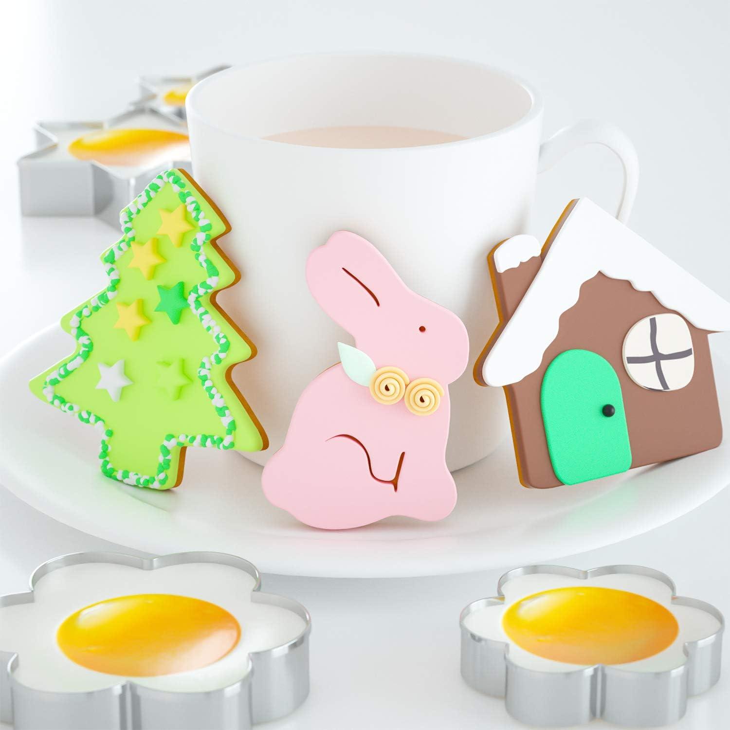 Joyoldelf Ausstechformen Set 40-teilig für Kinder Weihnachten Dino Plätzchen