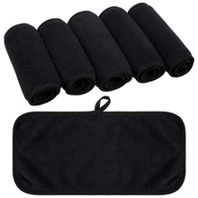 Make-Up Entferner Tücher 6er Pack Mikrofaser Schwarz waschbar