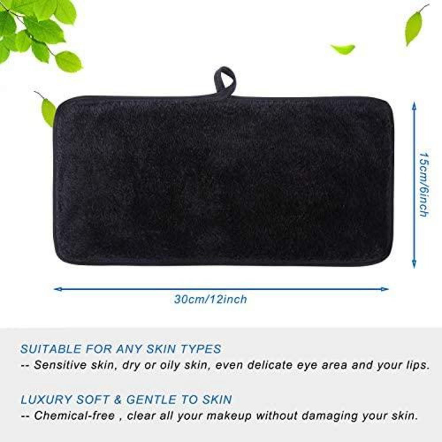 Make-Up Entferner Tuch Mikrofaser Abschminktücher 3er Pack Schwarz