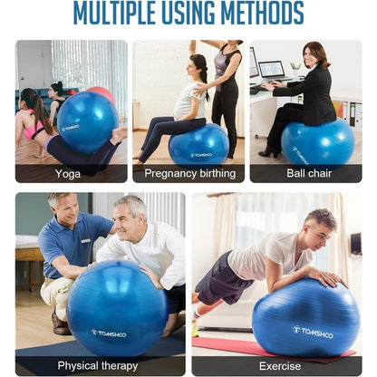 Gymnastikball 55cm Yoga Ball verdickt mit gratis Luftpumpe