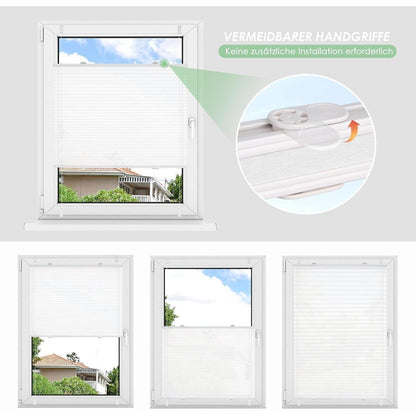 jalousien fenster ohne bohre klemmfix Faltrollo 110x120cm