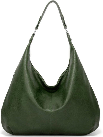 Vintage PU Leather Women's Tote Shoulder Bag with Zipper