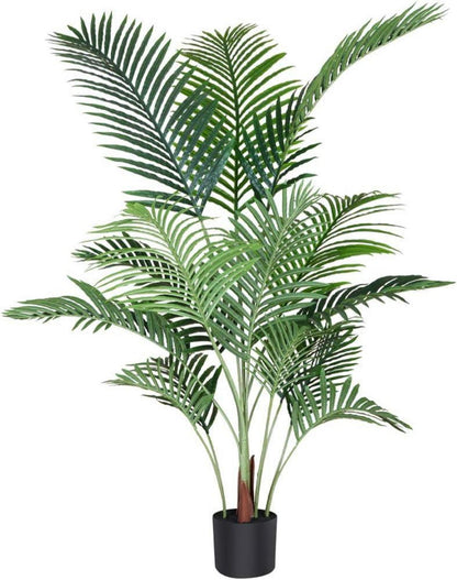 Künstliche Areca Palme 140cm Fake Palm Tree 15 Stämme Faux Tree Indoor
