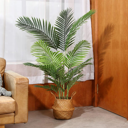Künstliche Areca Palme 140 cm Fake Palm Tree 15 Stämme Faux Tree für