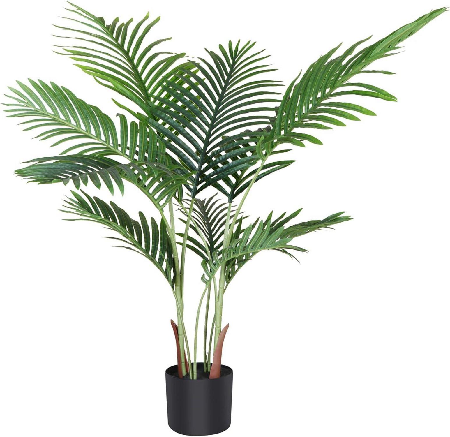 Künstliche Areca Palme 110 cm Fake Palm Tree 10 Stämme für