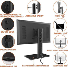Monitor Ständer 32 Zoll schwenkbar neigbar höhenverstellbar
