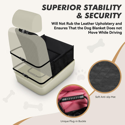 Hunde Autositz Stabil Verstärkte Wände 3 Gurte Wasserdicht