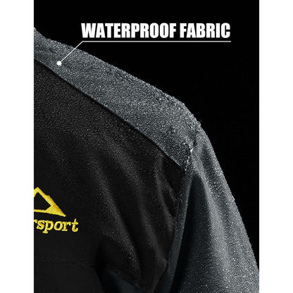 Herren Fleecejacke Winter Warm Gefüttert Skijacke Winddicht Wasserdicht