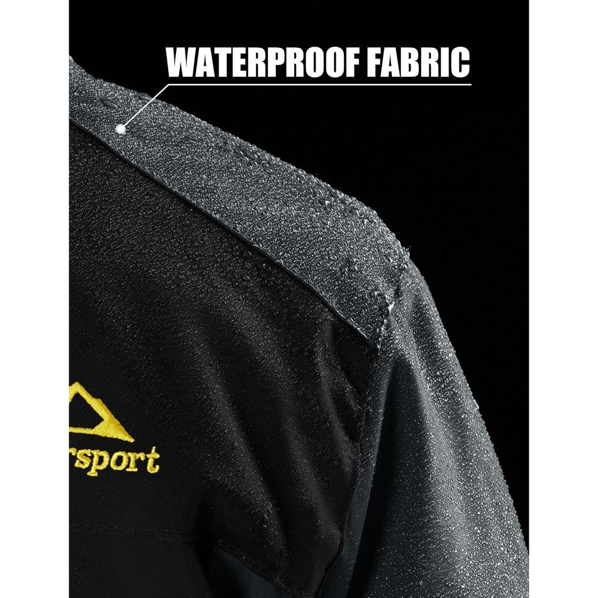 Herren Fleecejacke Winter Warm Gefüttert Skijacke Outdoor XL Schwarz-Grau