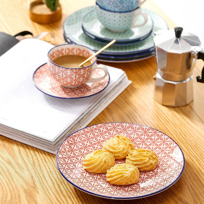 Vancasso Macaron Porzellan Kaffeeservice bunt 12-teilig