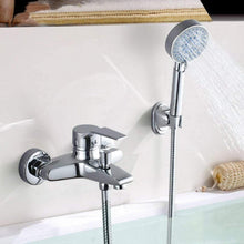 Badewannenarmatur mit Handbrause und 5 Funktionen, Klassisch Set