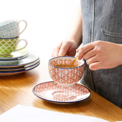 Vancasso Macaron 8-teiliges Kaffeeservice Set für 4 Personen