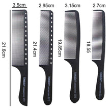 11-teiliges Haarkamm Set in Schwarz für Männer und Frauen