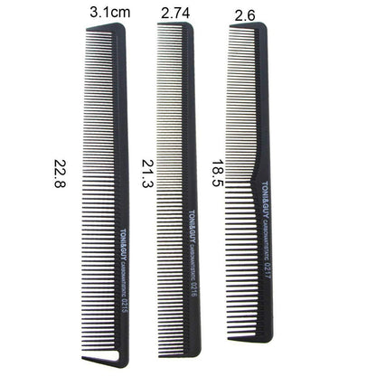 11-teiliges Schwarz Friseur Haarkamm-Set für Haarstyling