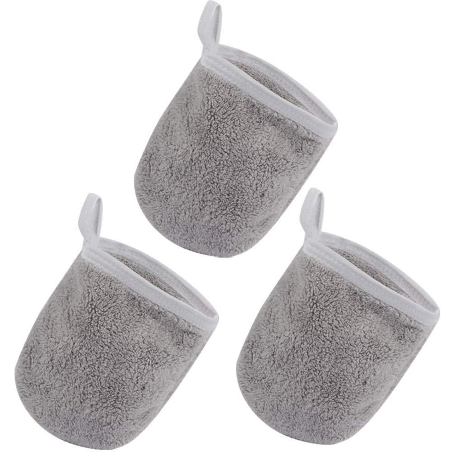 Make-up Entferner Handschuhe Mikrofaser Wiederverwendbar 3er Set