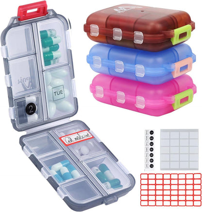 Tablettenbox 7 Tage Pillendose Medikamentenbox Reise & tägliches