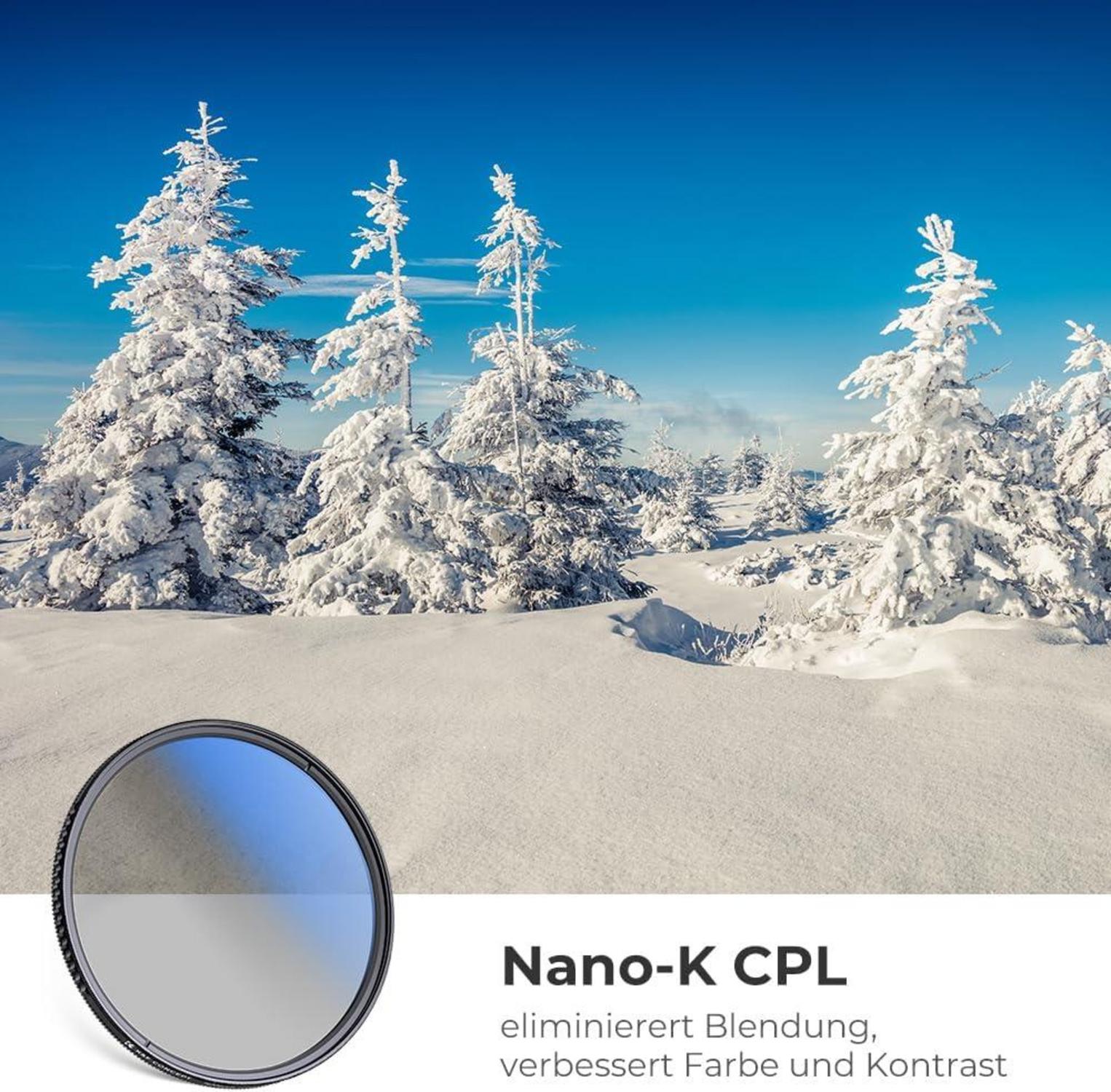 K-Serie Pro 67mm Slim Zirkularer Polfilter CPL Filter für