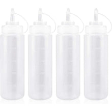 Keleily 4er Set Squeeze Flaschen 500ml für Gewürze & Saucen