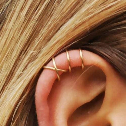 Mayhoop Fake Piercings Ohrklemme Edelstahl Ear Cuff 4-24Stk Mä-Frau