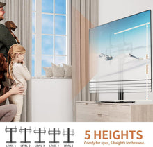 TV Standfuß Universal Höhenverstellbar Glas 40-86 Zoll VESA