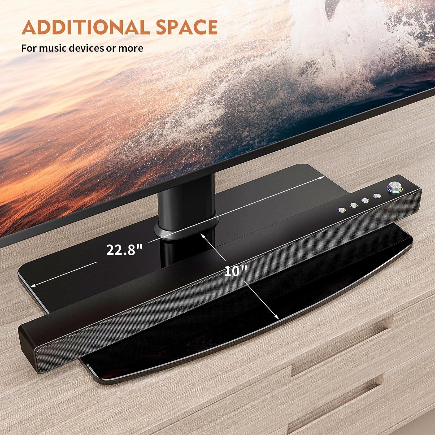TV Standfuß Universal Höhenverstellbar Ständer 40-86 Zoll LCD LED Schwarz