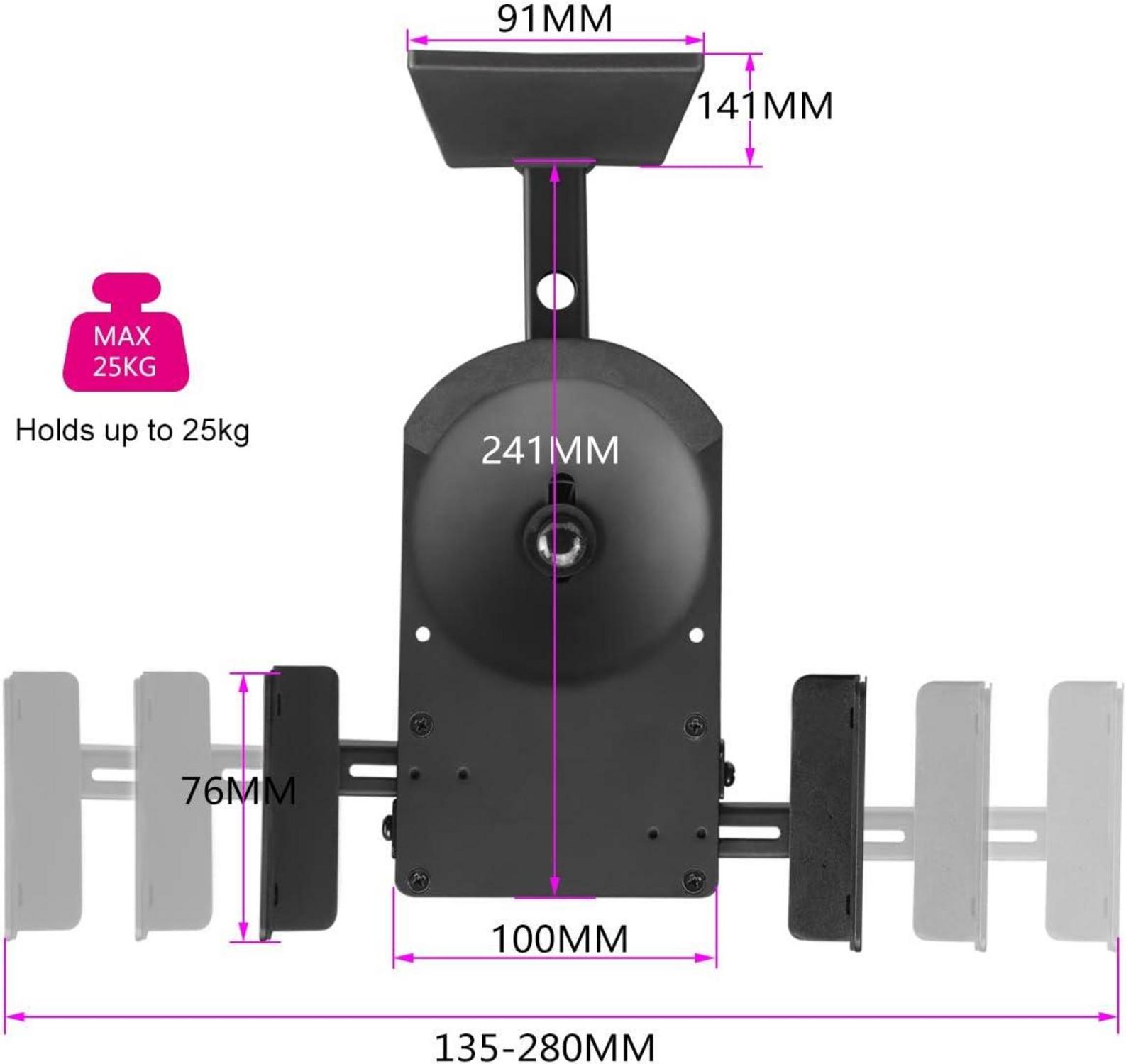 Wandhalterung für große Umgebungslautsprecher, bis zu 25kg, 2er Pack