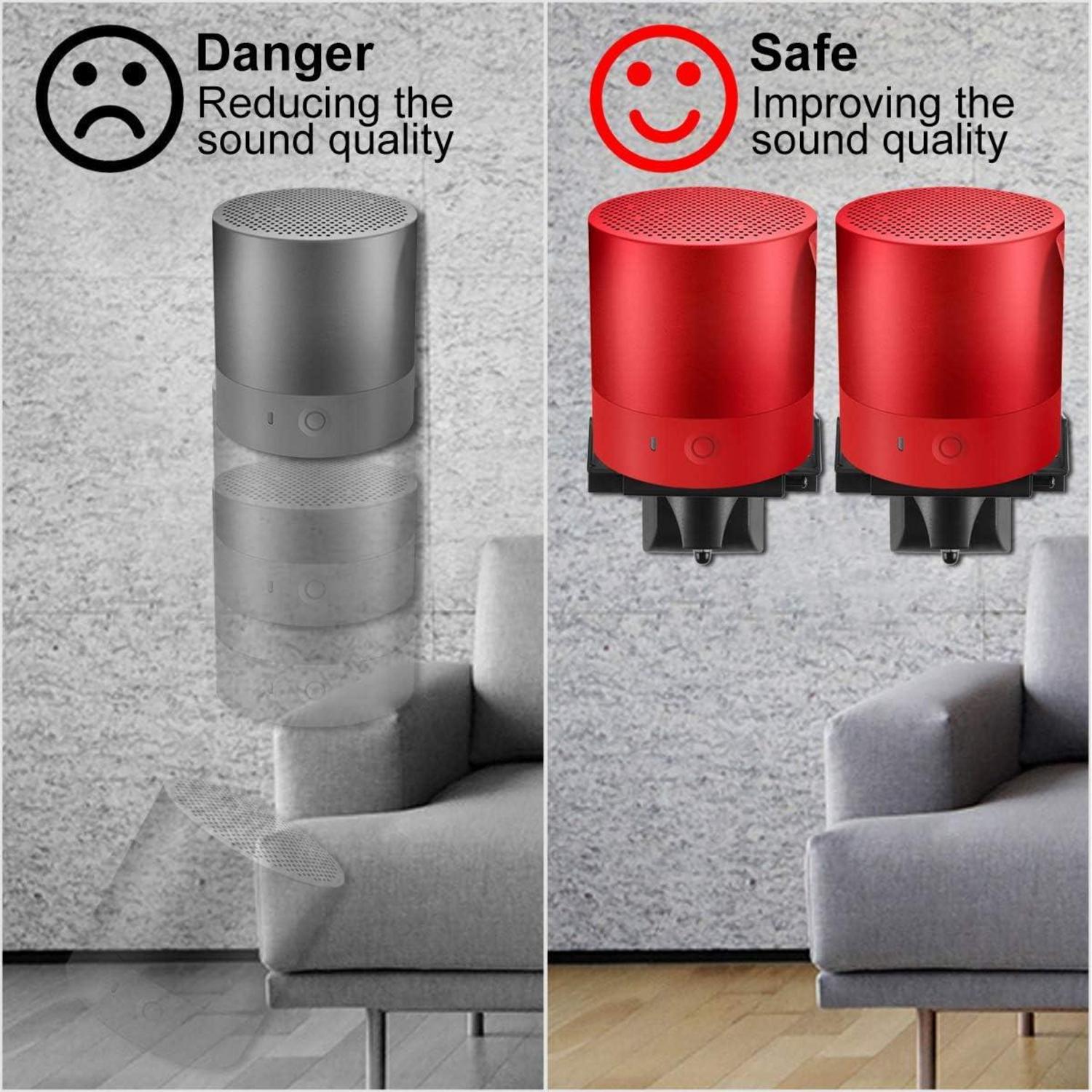 Lautsprecher Wandhalterung 25kg Halterung 2er Pack schwarz