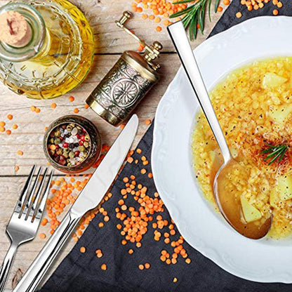 60-teiliges Edelstahl Besteck Set für 12 Personen