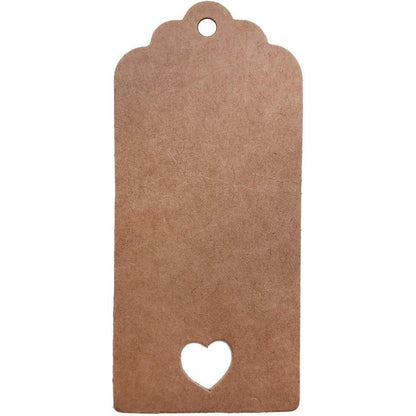 Geschenkanhänger Weihnachtsdesign Kraftpapier 100stk Herz
