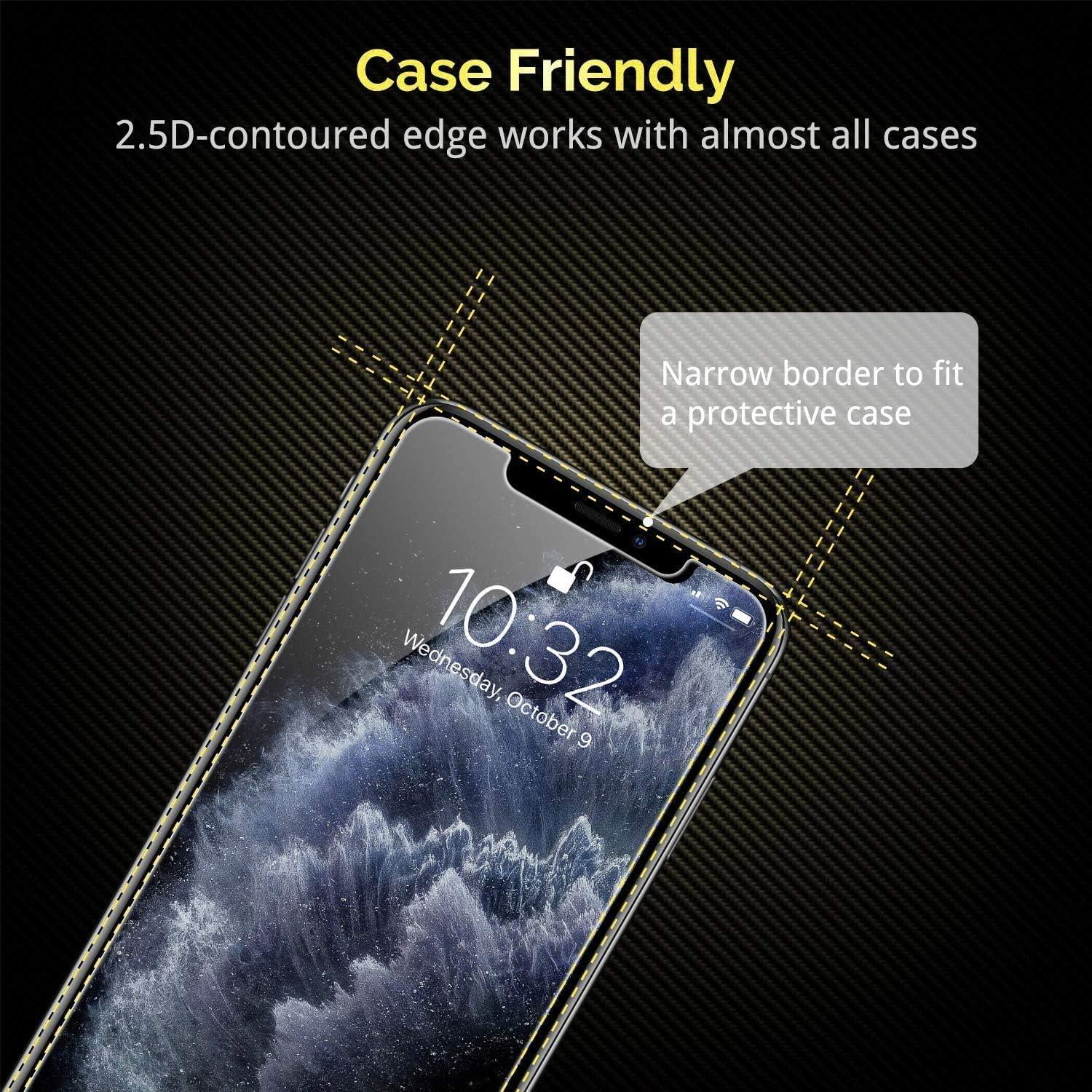 Panzerglasfolie für iPhone 11 Pro/XS/X [3er Pack] 9H