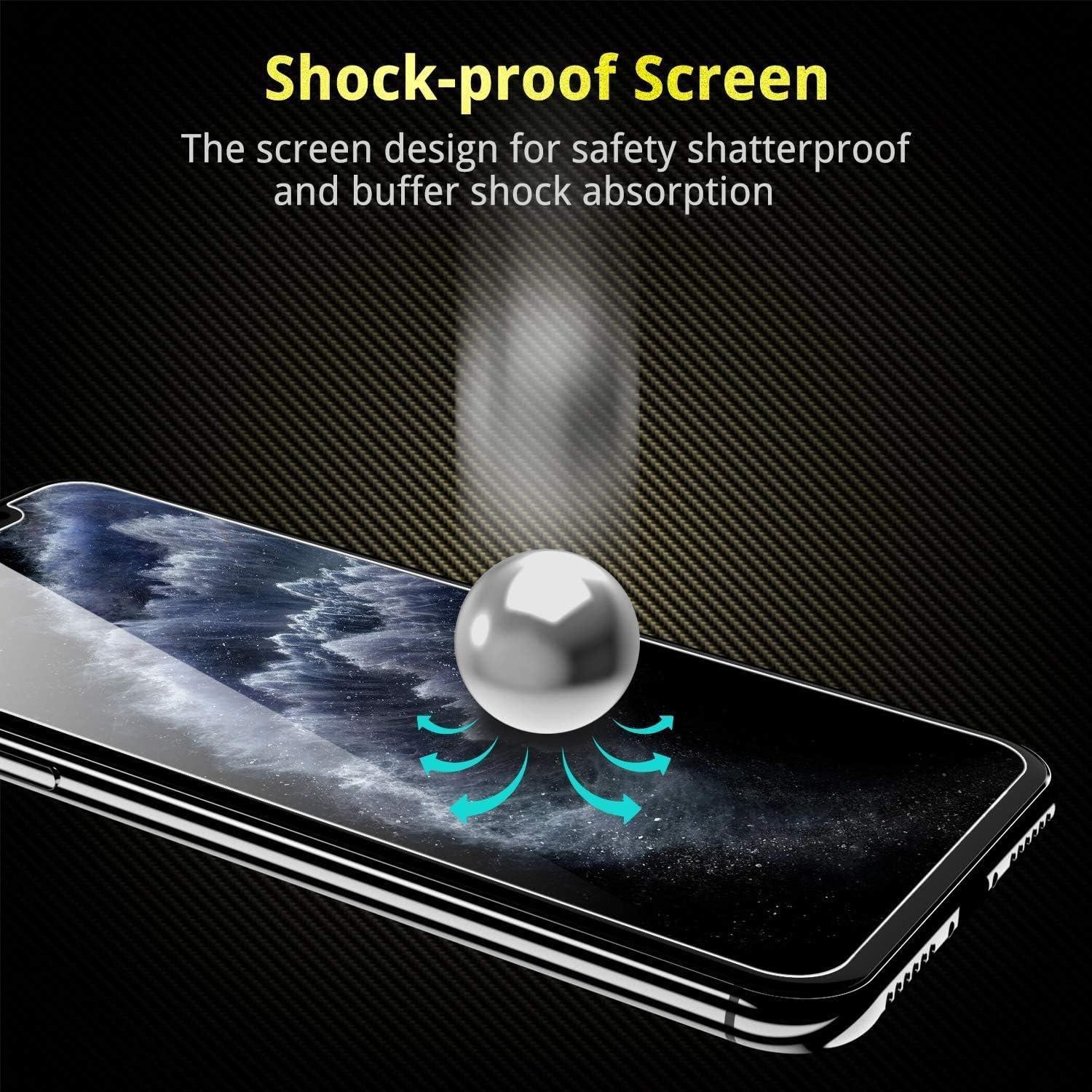 UNBREAKcable Panzerglasfolie, 3er Pack iPhone 11 Pro/XS/X (5.8 Zoll) Displayschutzfolie