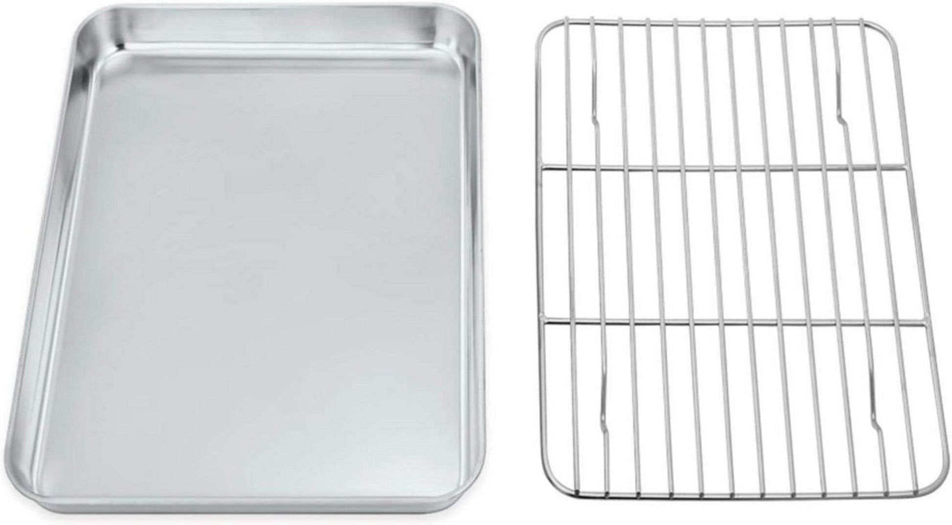 Backblech mit Abkühlgitter Edelstahl Mini-Ofenschale kuchengitter 23,6
