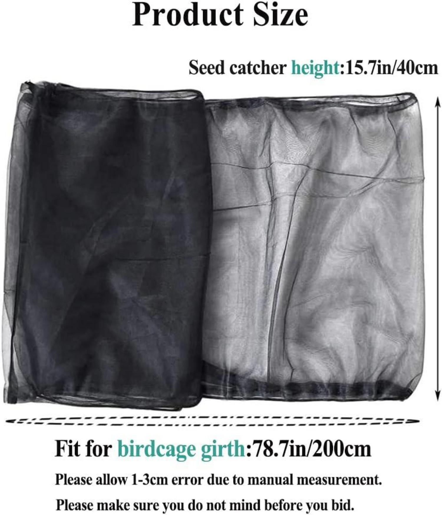 ASOCEA Vogelkäfig Netz Abdeckung Nylon Verstellbarer Schutz