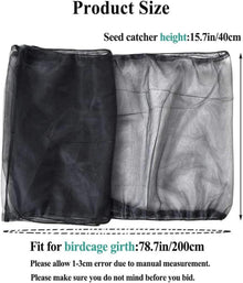 ASOCEA Vogelkäfig Netz Abdeckung Nylon Verstellbarer Schutz