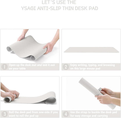 Schreibtischunterlage Mauspad Leder Wildleder Office Mousepad Laptop