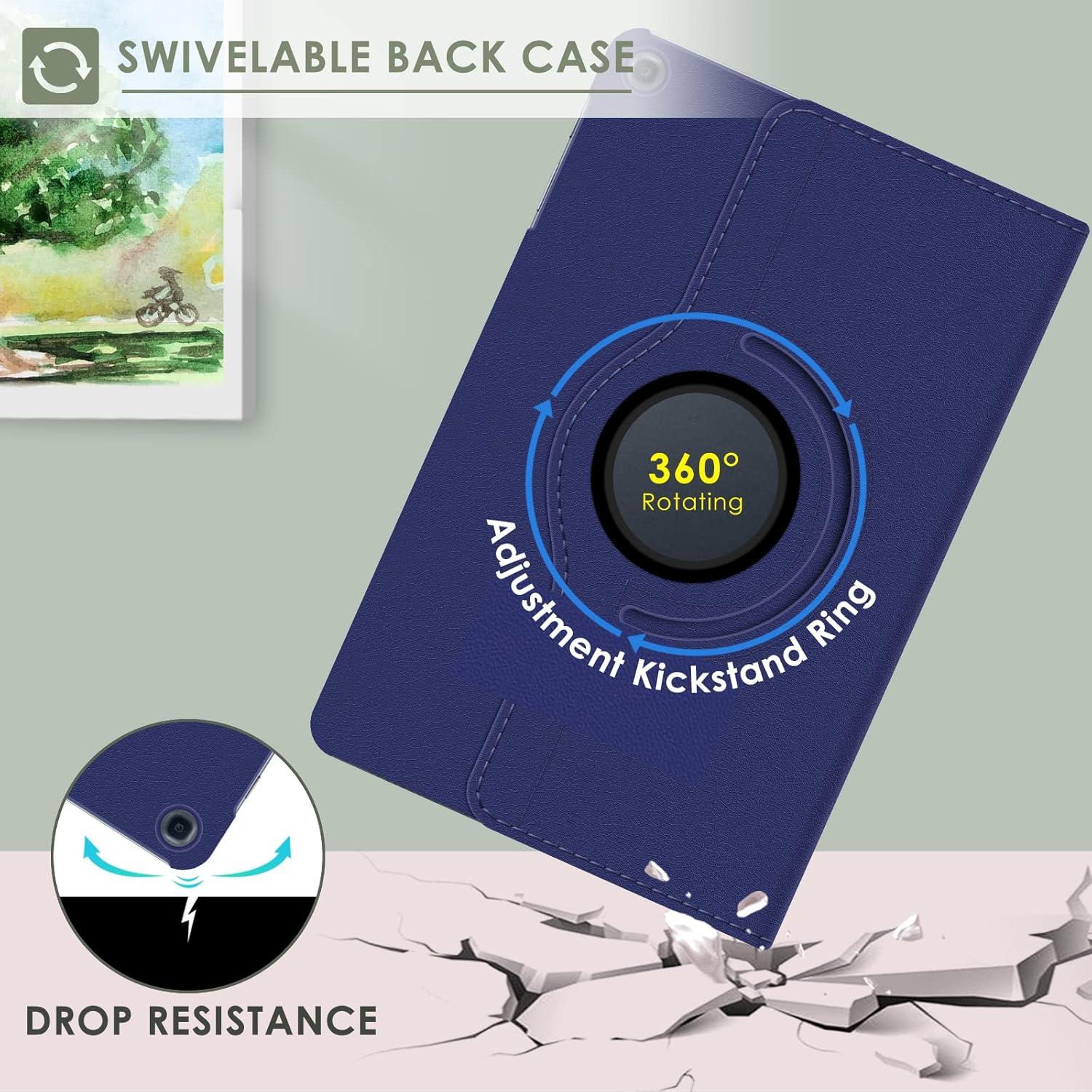 Hülle Samsung Galaxy Tab A 10.1 2019 Ultra Dünn Smart Cover Rotierend