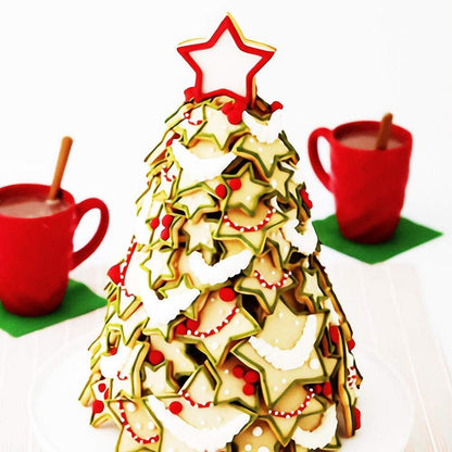 25PCS Weihnachts Ausstechformen Edelstahl Keksausstecher Backen Plätzchen