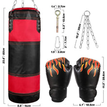 Odoland Kinder Boxsack Set 2FT Ungefüllt 6OZ Boxhandschuhen