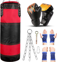 Boxsack Set Kinder Jugendliche 7 IN1 mit 2FT Boxsack Ungefüllt 6OZ