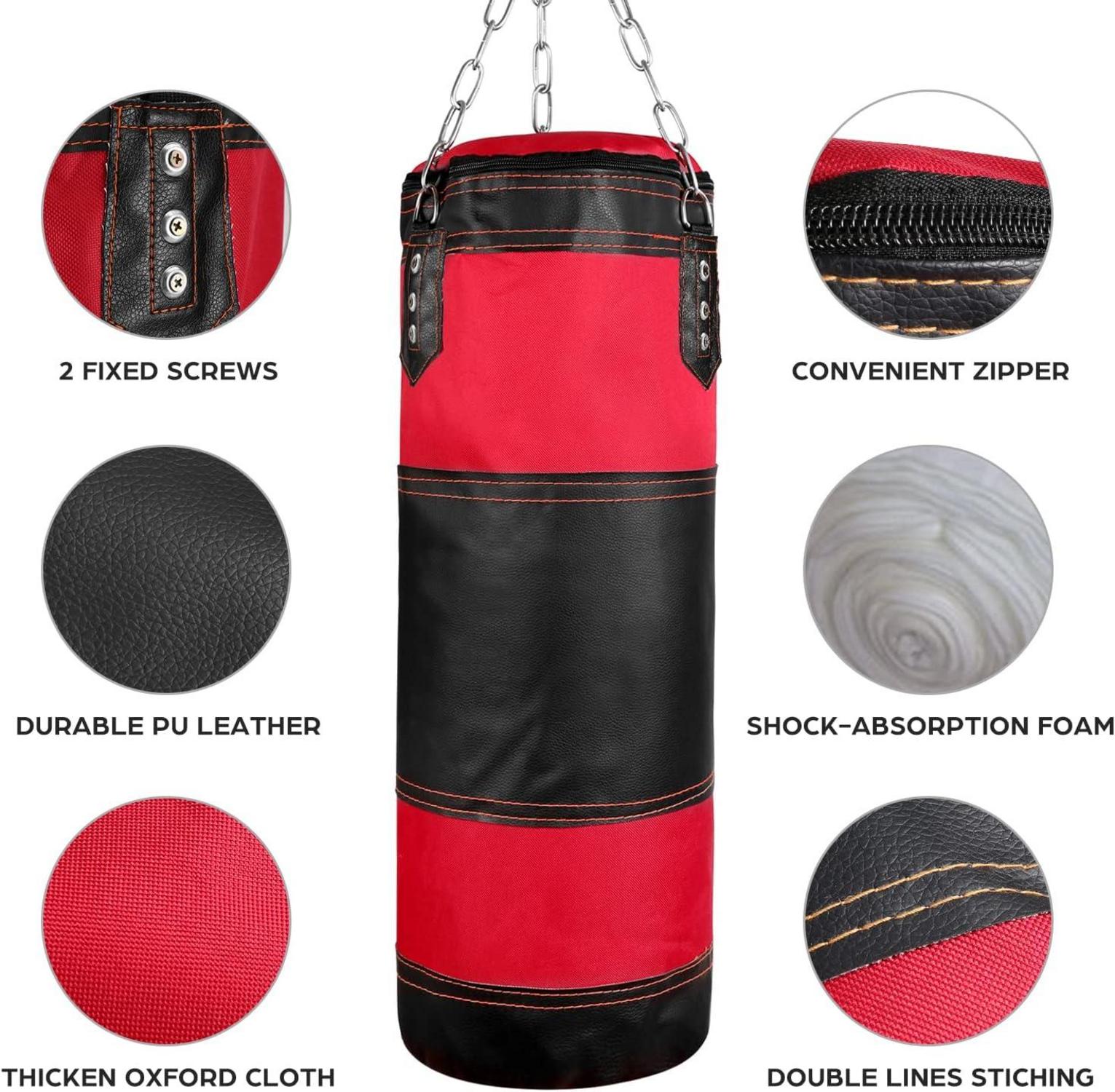 Boxsack Set Kinder Jugendliche 7 IN1 mit 2FT Boxsack Ungefüllt 6OZ
