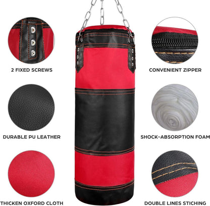 Boxsack Set Kinder Jugendliche 7 IN1 mit 2FT Boxsack Ungefüllt 6OZ